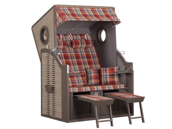 Chaise de plage Twin View, Design 429 avec hublots