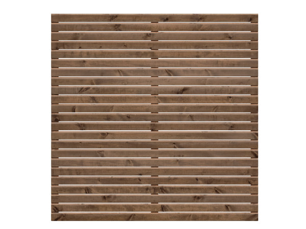 Brise vue losange en pin traité par autoclave brun