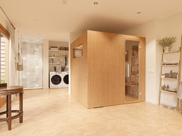 Pack avantageux Sauna modulaire Swedheat « Flow » avec poêle de 9 kW