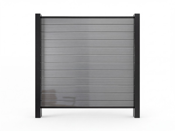 Clôture de jardin en PVC avec système d'emboîtement, couleur blanche