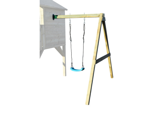 Illustration montrant l'extension de balançoire avec sièges de balançoire (disponibles séparément)