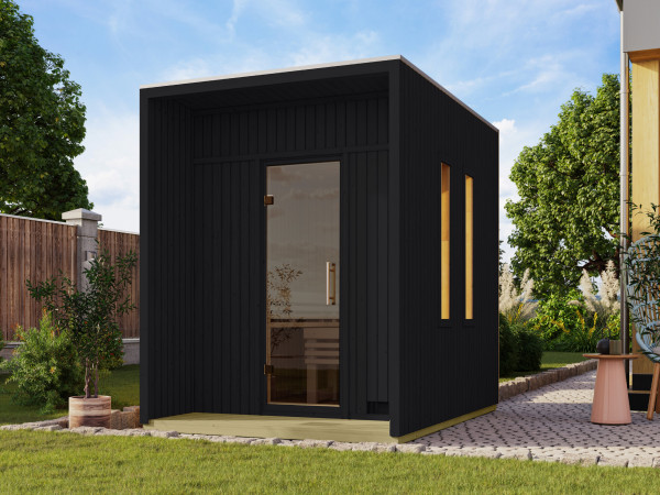 Maison de sauna 73 mm, Kero, noir