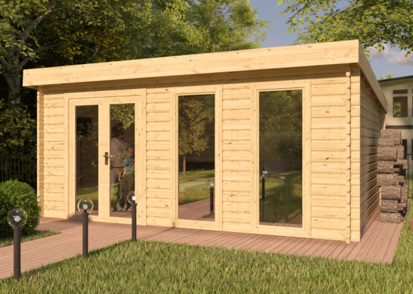 Abri en madriers Callie 1 44 mm brut