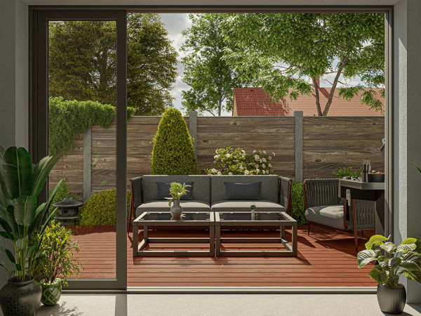 Lame de terrasse WPC Good Life Brown Bungalow