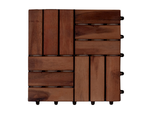 Carreau de terrasse acacia carreau de bois huilé foncé