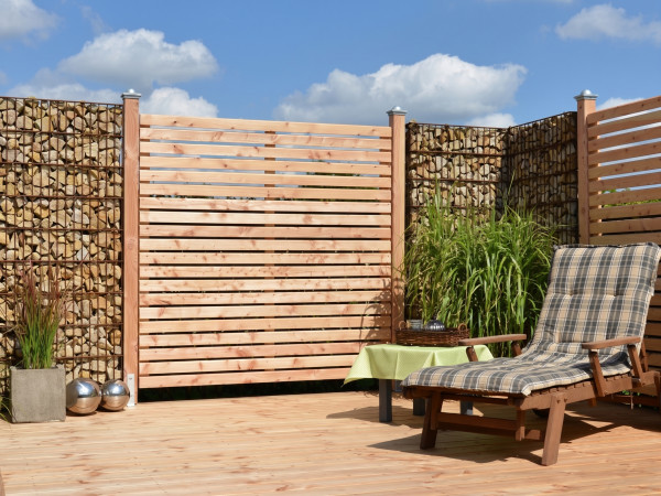 Clôture pare-vue Rhombus Mélèze Européen Rustique