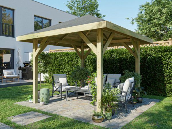 Pavillon tonnelle Tourist pin imprégné