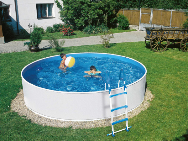 MY-Poolset Splash Blanc Rond 