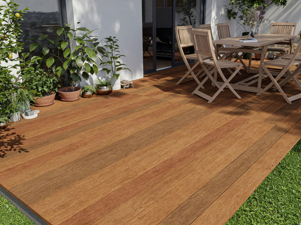 Lame de terrasse en cumaru non traité