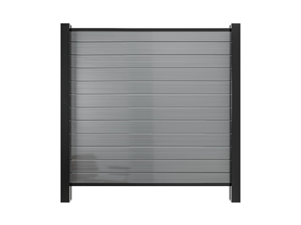 Clôture de jardin en PVC avec système d'emboîtement, couleur blanche