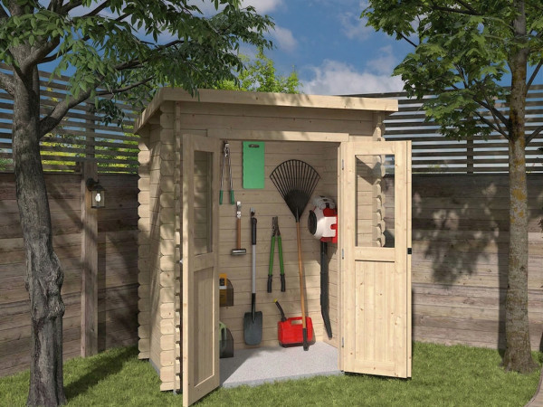 Abri de jardin BBH « Mini 1 A » 28 mm toit à une pente