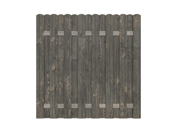 Clôture pare-vue Pinus Bohlen Clôture KDI Gris