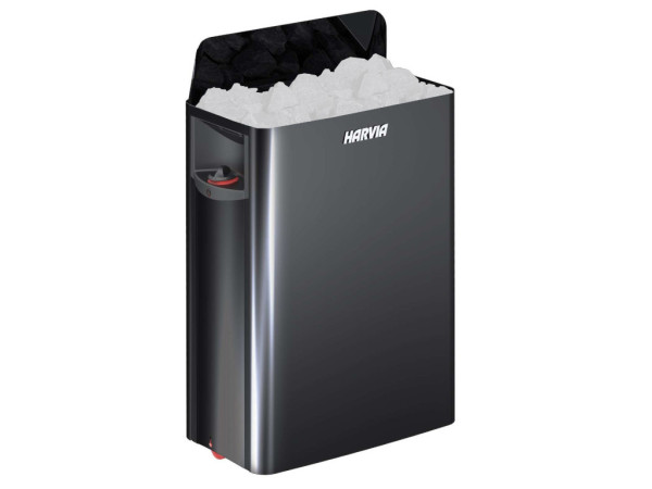 The Wall SW80 Black Steel Poêle de sauna de 8 kW avec commande intégrée