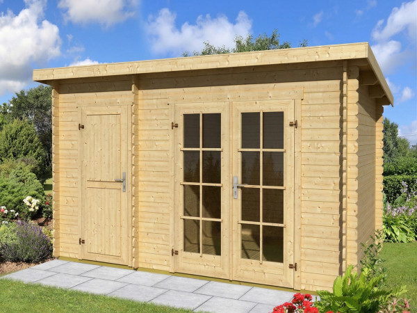 Abri de jardin en bois Belmont 1 28 mm aspect naturel