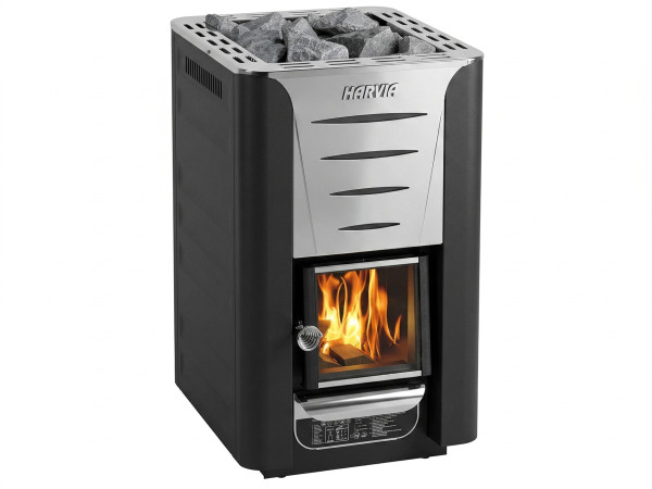 Poêle à bois pour sauna Harvia 20 Pro 24,1 kW, avec kit de cheminéeincl. kit de cheminée