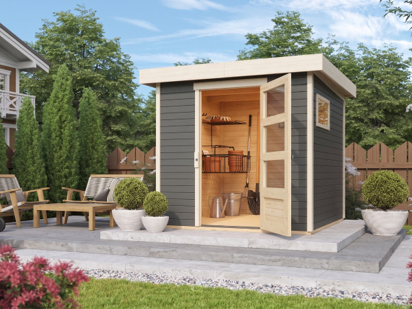 Abri de jardin Bielefeld 1 19 mm gris terra