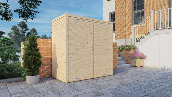 Abri à vélos Fiete 1 Rhombusprofil 18 mm naturel