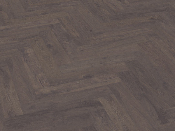 Parquet chêne rustique, noueux, grisé, huilé, bâton-rompu grand format