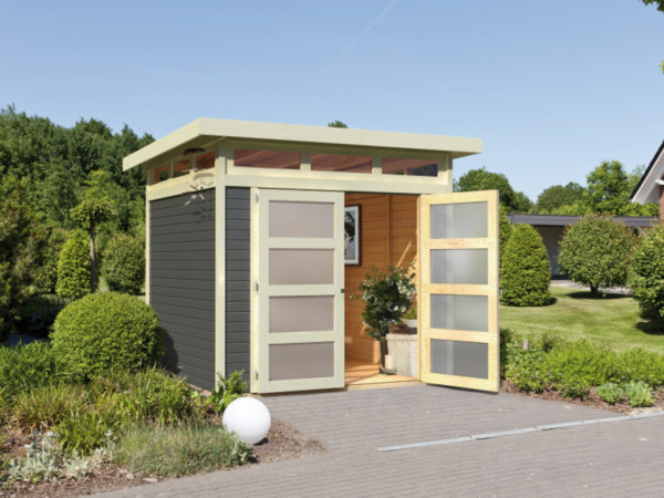 Abri de jardin Sommersdorf 4 19 mm gris terre