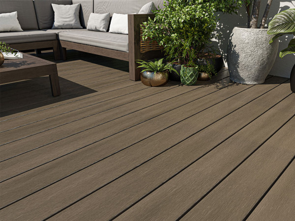 Lames de terrasse WPC Fun Deck Vintage wenge