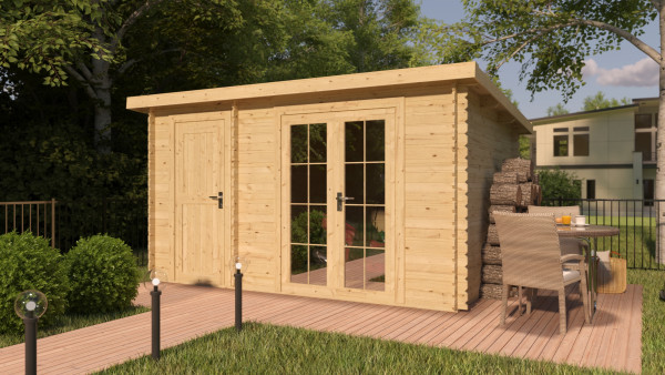 Abri en madriers Belfort 1 28 mm brut