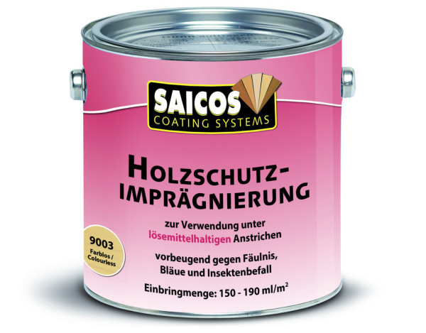 Imprégnation de protection du bois incolore 2,5 litres