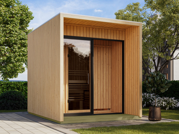 Maison de sauna Nero 1, 73 mm, naturel