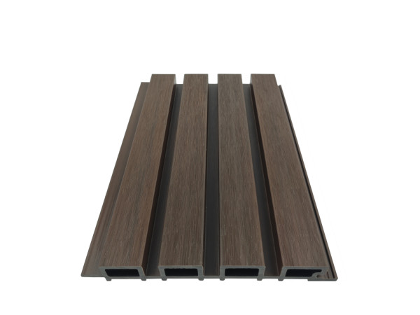 WPC Profilé rhombique quadruple Walnut Co Extrudé