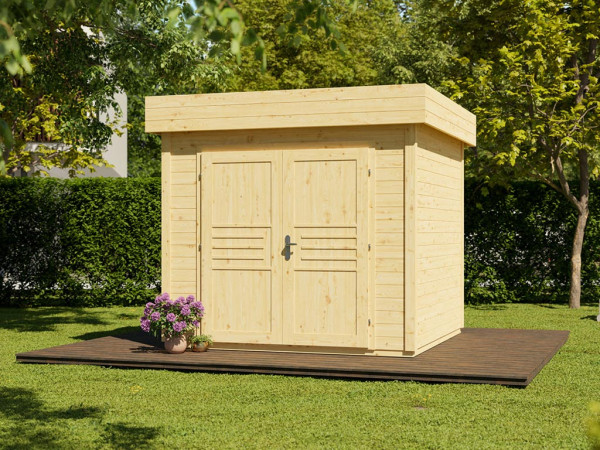 Abri de jardin Livo 2 28 mm naturel