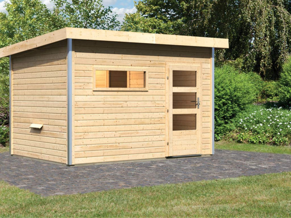 Sauna maison KIT ÉCONOMIQUE Enns 2 incl. poêle sauna de 9 kW + ext. commande