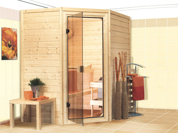 Sauna en bois massif 38 mm Katie