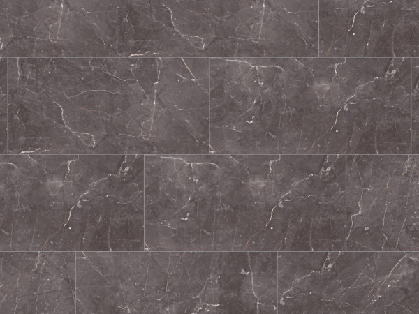 Sol stratifié Glamour décor Botticino Classico Dark D2909, finition haute brillance, format pierre n