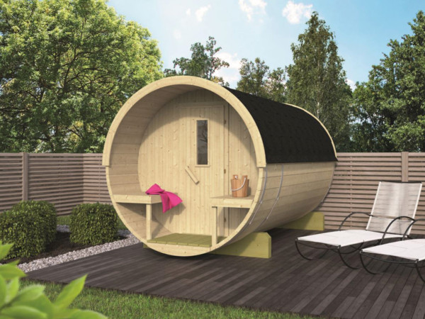 Sauna tonneau Haria naturel