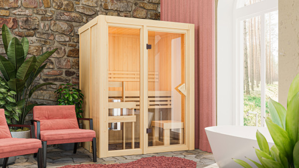 Sauna modulaire Paradiso 1 SET ÉCONOMIQUE avec poêle de 3,6 kW et commande interne