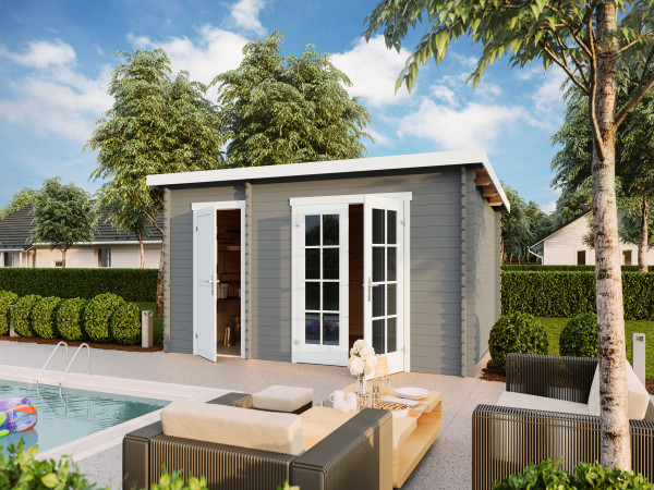 Abri de jardin en bois Belmont 2 34 mm aspect naturel