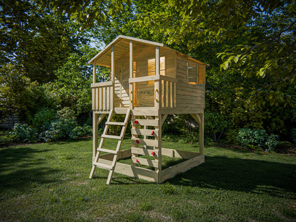 Cabane sur pilotis en bois autoclave Henry