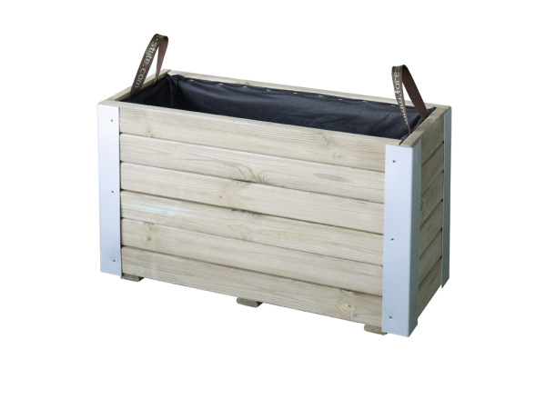 Bac à plantes BAMBOU 72 L avec géotextile