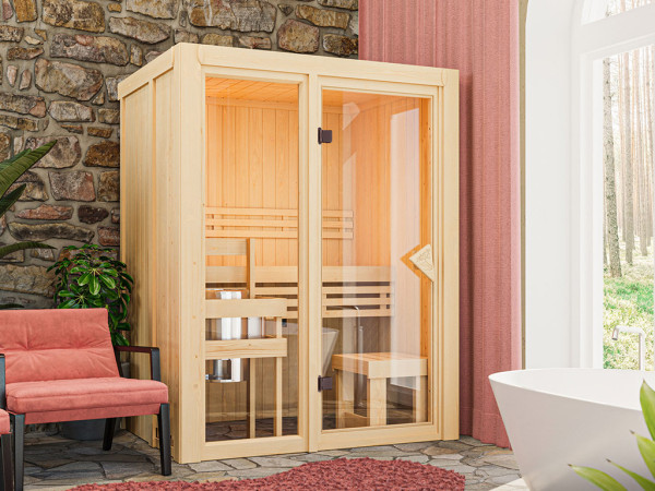 Sauna modulaire Paradiso 1 SET ÉCONOMIQUE avec poêle de 3,6 kW et commande interne