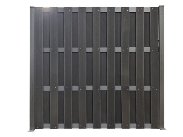 Set de planches pour système de clôture à emboîter WPC anthracite