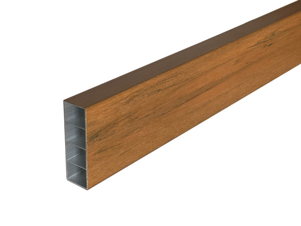 Brise-soleil Profilé d'ombrage en WPC coextrudé Teck