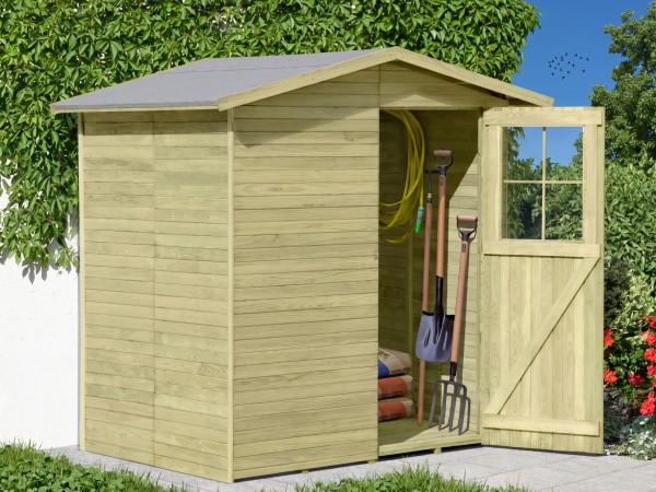 Abri de jardin Frankfurt T. 1 14 mm, imprégné en autoclave