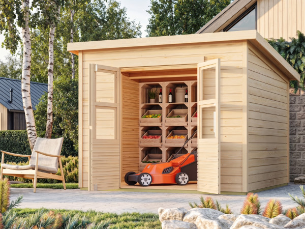 Abri de jardin Merseburg 5 14 mm naturel