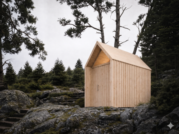 Abri de jardin ALAS Taille 1 (1622) V4 finition naturelle