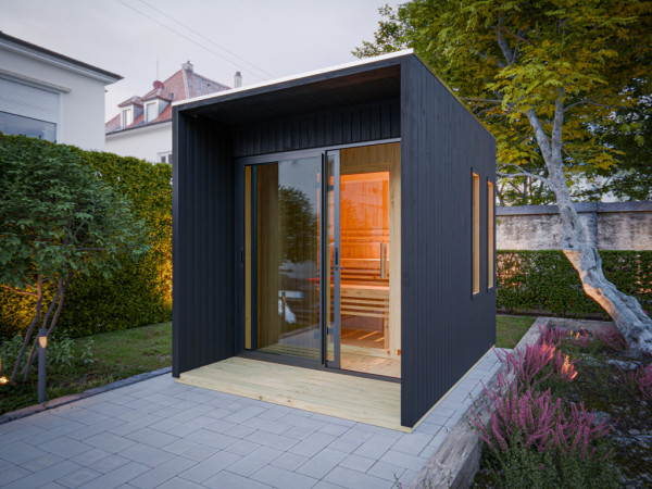 Abri de jardin Eudora 1 four noir SPARSET 9kW et ext. Ctrl