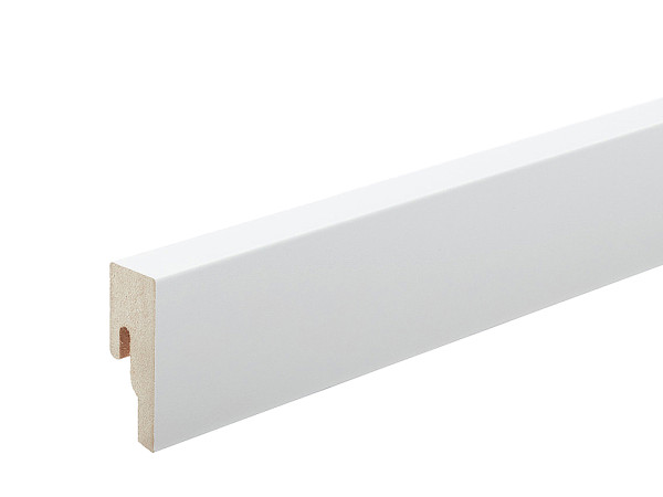 Plinthe carrée Uni blanc brillant DF 324 Profilé 8 PK