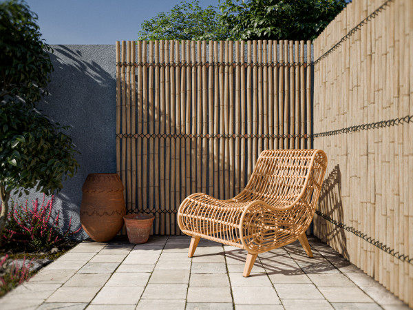 Clôture occultante en bambou "XL" naturel