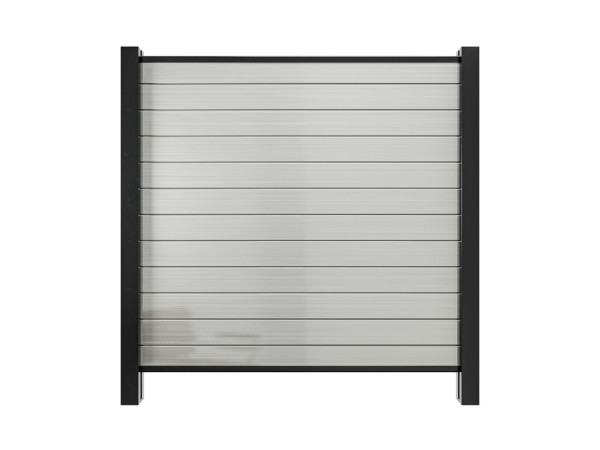 Clôture de jardin en PVC avec système d'emboîtement, couleur blanche