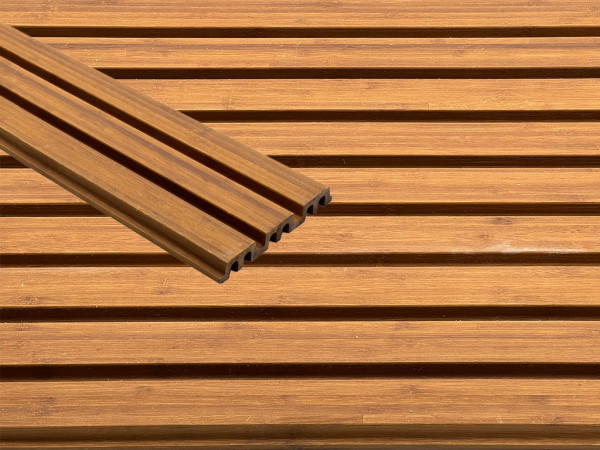 Bois de façade Bambou aspect rhombus large, pour l'extérieur