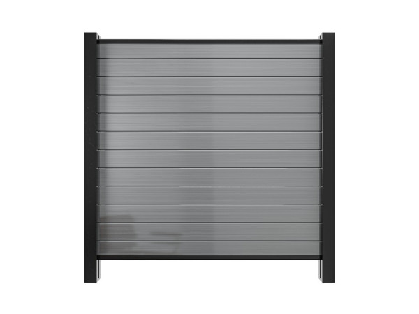 Clôture de jardin en PVC avec système d'emboîtement, couleur blanche