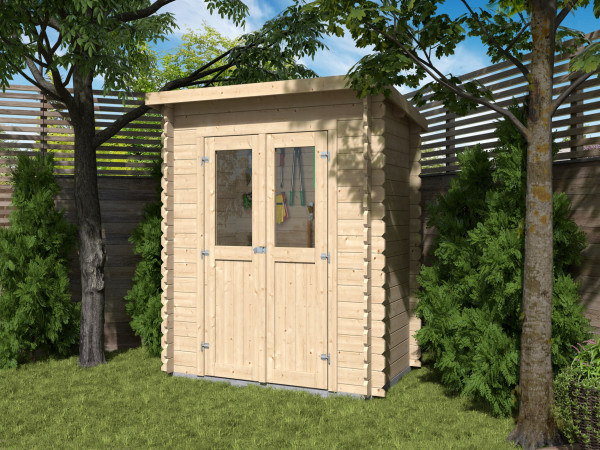 Abri de jardin BBH « Mini 1 B » 28 mm toit en appentis